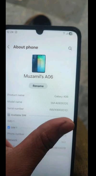 samsung a06 RAM 4/64 with box exchange ) PH 03274385864