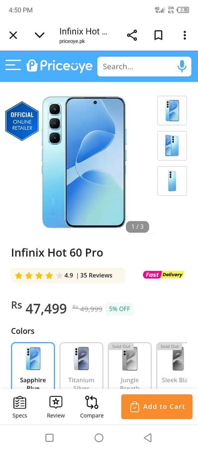Infinix Hot 60 pro