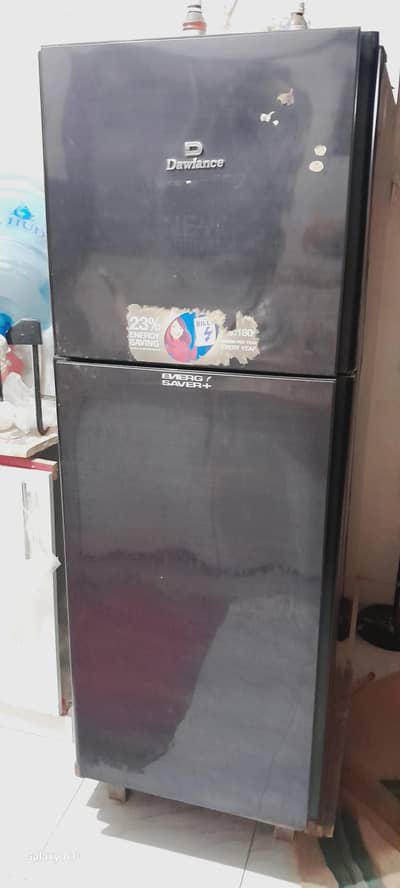 dawlance black refrigerator glass door