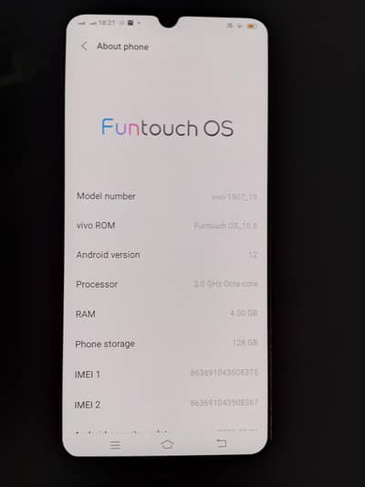 vivo s1 4,128 box charger sat ha 03054689212 call me