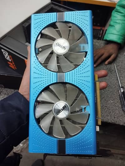 Rx 590 8gb sapphire+nitro graphic card ddr5 256 bit