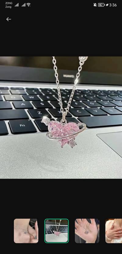 silver plated nacklace very beautiful and low price of eid gift