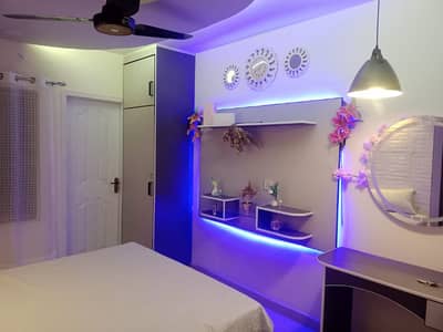 1BHK Fully Furnished Flat available For Rent In Block H-3 Johar Town Lahore