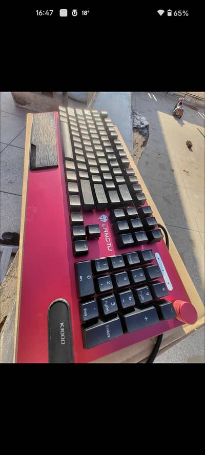 langtu k1000 pro mechanical keyboard with aluminium body with knob