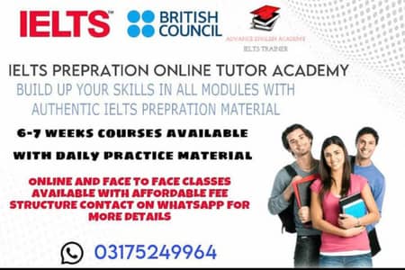IELTS TRAINER AVAILABLE FOR HOME TUITION AND ONLINE