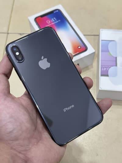 Iphone X 64 gb PTA approved 9/10 condition