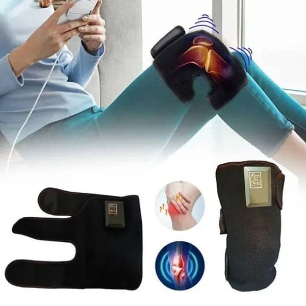 Imported Thermal Knee Massager – Electric Heating & Vibration Therapy Knee Brace for Arthritis, Joint Pain & Physiotherapy
