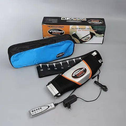 Vibro Shape Slimming Belt – Vibration & Heat Therapy for Belly Fat Reduction, Waist Trimmer, Weight Loss Belt – Rechargeable & Portable