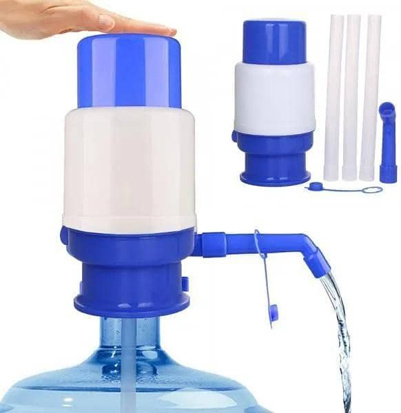 Water Bottle Manual Pump – Hand Press Water Dispenser for Standard Bottles