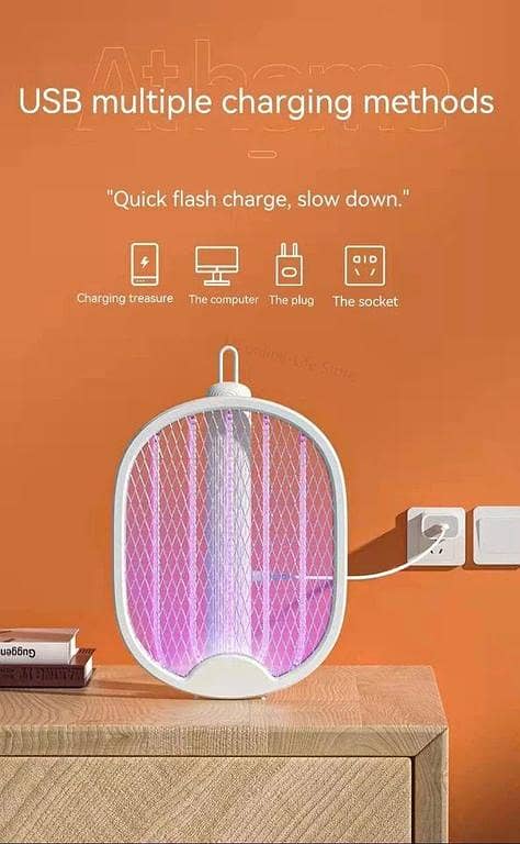 Rechargeable Mosquito Killer Racket 3 in 1 – Zap Mosquitoes Quickly and Efficiently