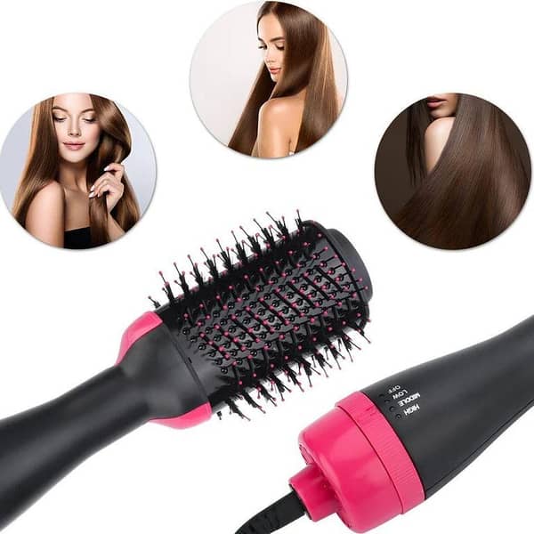 Hair Care 3-in-1 Professional Hot Air Brush, Straightener, and Volumizer