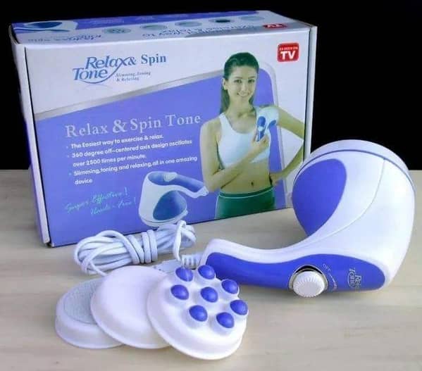 Relax & Spin Tone Massager – 5-in-1 Full-Body Massager for Slimming, Toning, and Relaxation