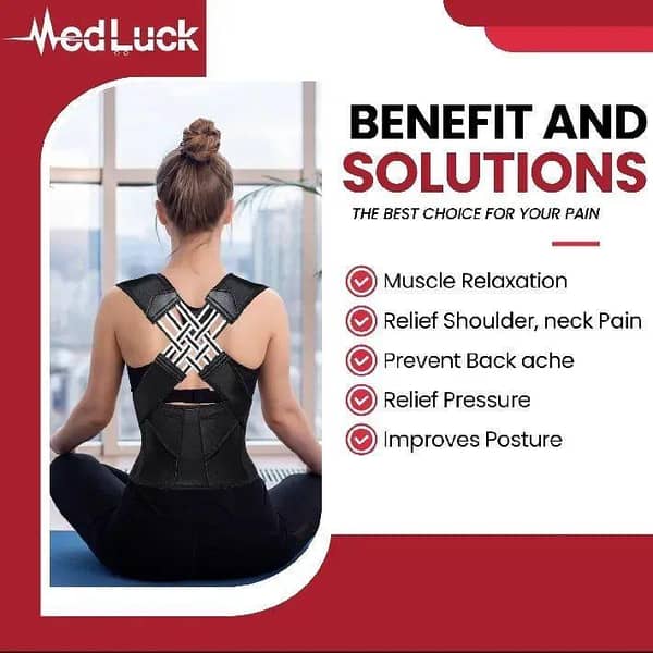 Shape Adjustable Posture Corrector for Men and Women: Back, Shoulder, and Spine Support Belt