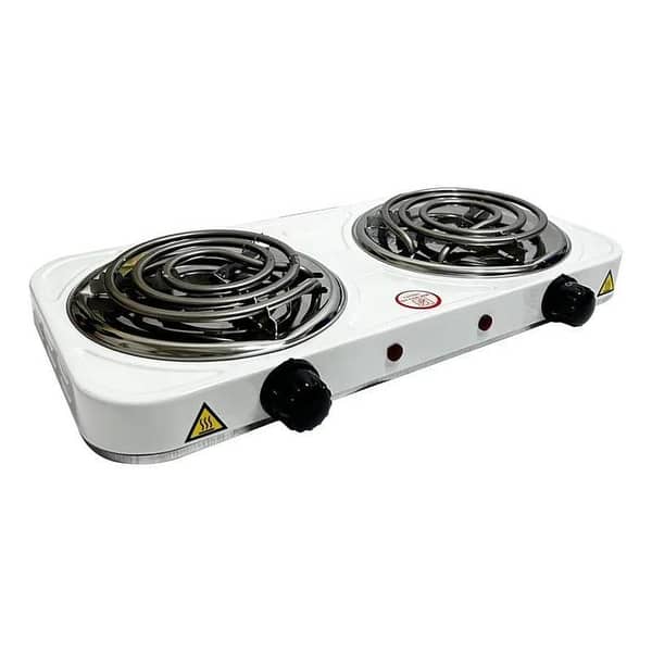 Electric Stove (Double) for Low-Voltage Cooking, 1000W Quick Heat, Easy Cleaning, Versatile Kitchen Appliance