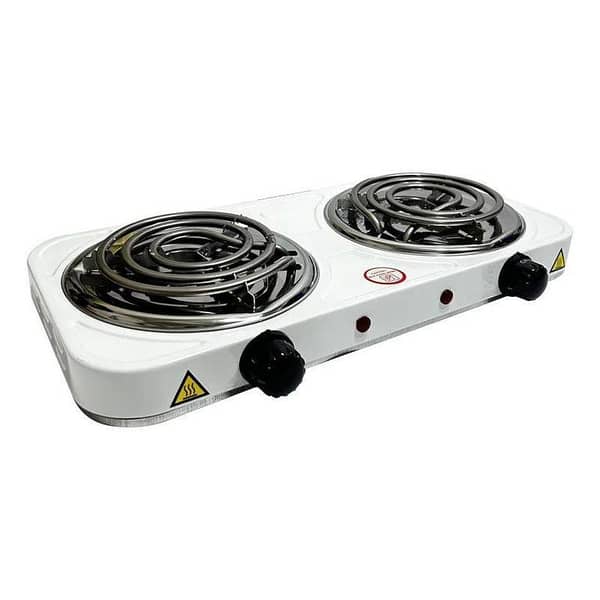 RAF Electric Stove and Hot Plate: 1000W + 1000W, Auto On/Off, Easy Clean, Portable for Indoor and Outdoor Use