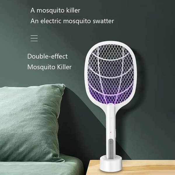 BuzzBane Free High-Efficiency Mosquito Killer Racket Lamp for Indoor and Outdoor Use