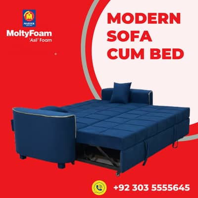sofa cum bed (2in1)(sofa+bed)(Molty foam)(10 years warranty )