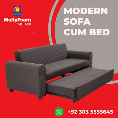 sofa cum bed (2in1)(sofa+bed)(Molty foam)(10 years warranty )
