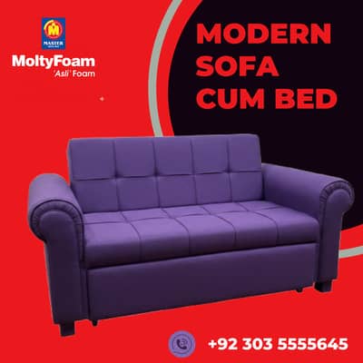 sofa cum bed (2in1)(sofa+bed)(Molty foam)(10 years warranty )