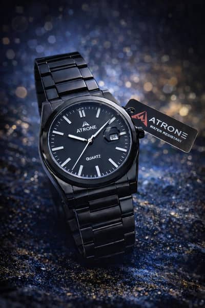 A-trone Mod#1002G. pure black stainless steell with butterfly lock