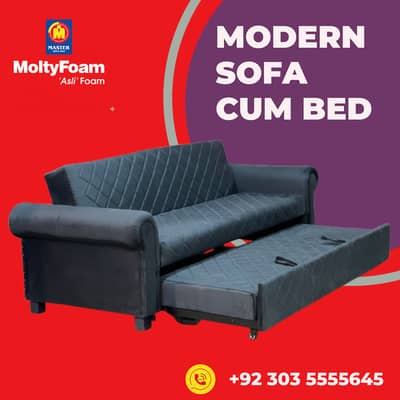 sofa cum bed ( 2in1)(Molty foam)(sofa +bed)(10 years warranty )