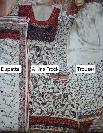 Silk 3 piece heavy dress