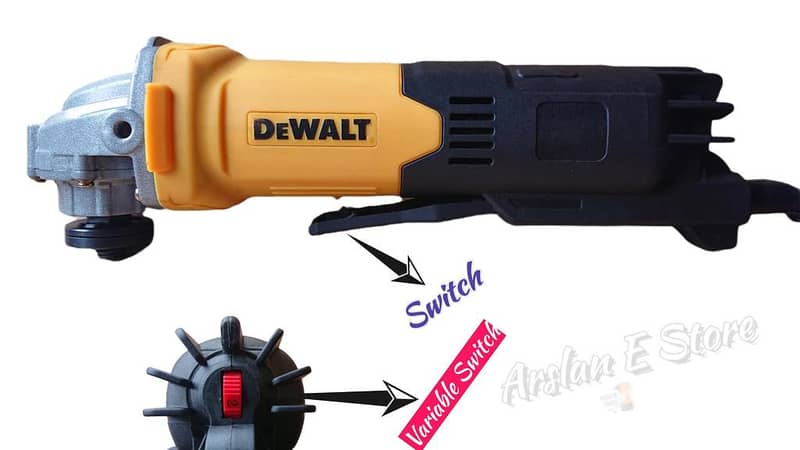 DEWALT 5-Inch Variable Speed Angle Grinder with Pure Copper Winding