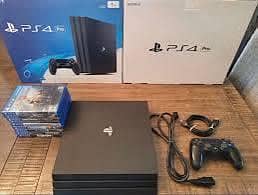 game PS4 pro 1 TB complete box