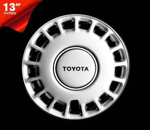 WHEEL COVERS FOR CAR – Set of 4, 13 inch, high-impact plastic