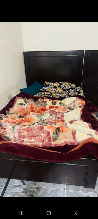 Bed with mattress only 3 month used new condition