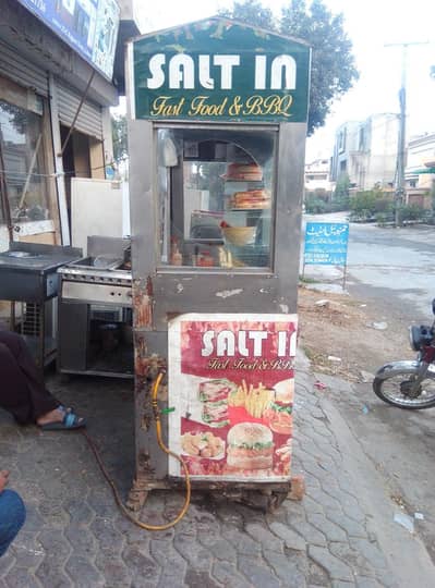 Shawarma Counter & Fryer Machine – Used 4 Months | Like New