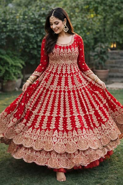 Bridal dres | wedding dress | baridal maxi | bridal Lehnga