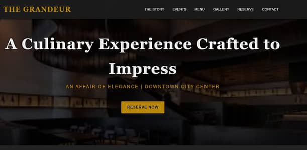 Professional One-Page Restaurant Website – 5000 PKR