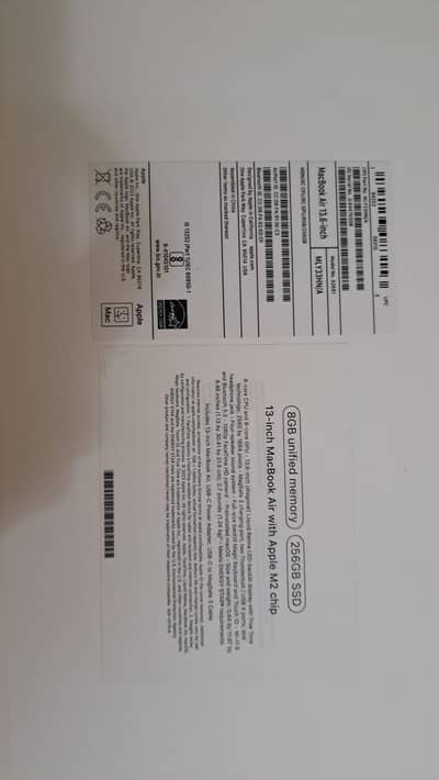 Apple Macbook Air M2 13" 8GB 256GB SSD Original