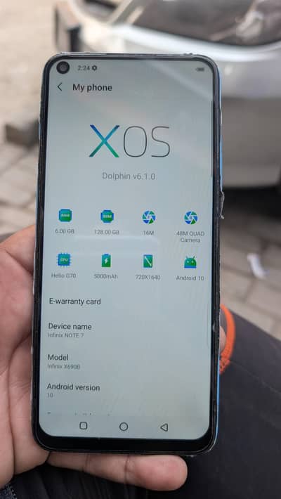 Infinix note 7.6/128