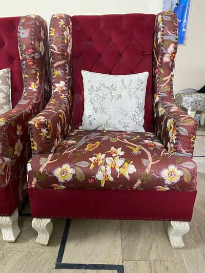 High Back Single Sofa Pair