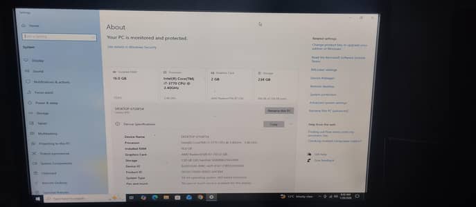 Core i7 3770. with 22inch LCD original