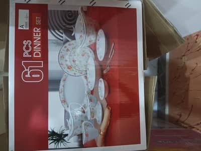 Bone china 61 pcs Brand new set for sale.