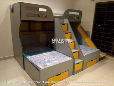 Bunk bed | Kid wooden bunker bed | Baby bed | Double bed | Triple bed