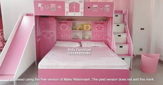 Bunk bed | Kid wooden bunker bed | Baby bed | Double bed | Triple bed