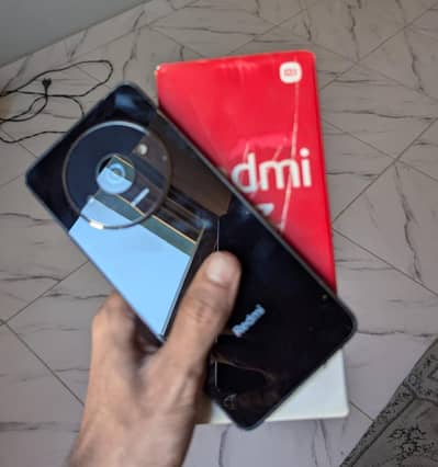redmi A3 4/128gb 5000mh battery with box condition 10/9