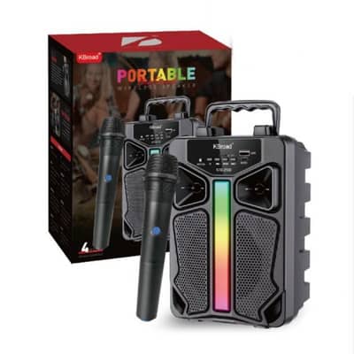 Portable wire less speaker karaoke with mic loud sound with Bluetooth