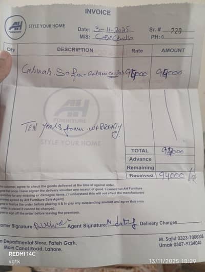 L shape sofa set 7 seater