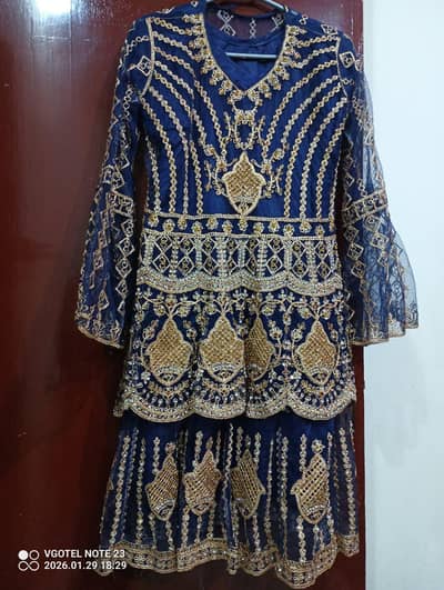 ladies suit oraganza and silk fabric