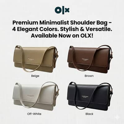 Premium Minimalist Shoulder Bag – Stylish & Elegant (Multiple Colors]