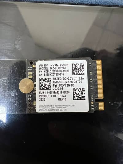 Samsung Nvme 256gb
