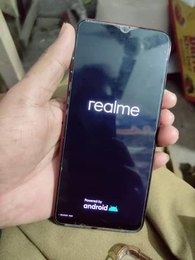 realme c3 stop in realme logo