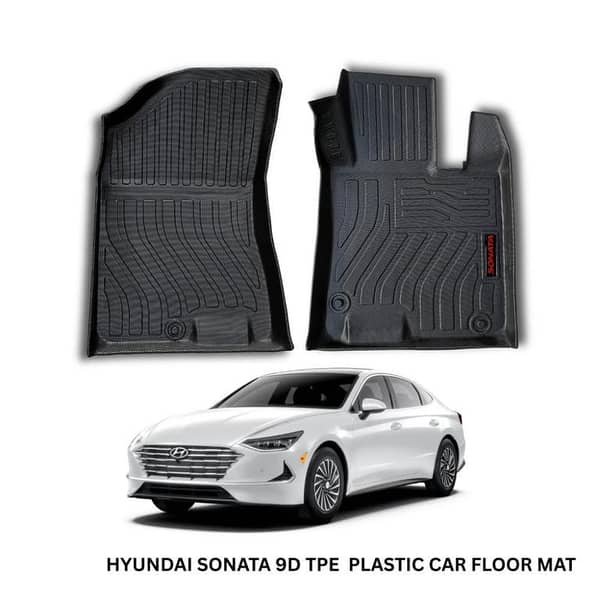 HYUNDAI SONATA 2021-2024  TPE PLASTIC HEAVY DUTY CAR FLOOR MAT
