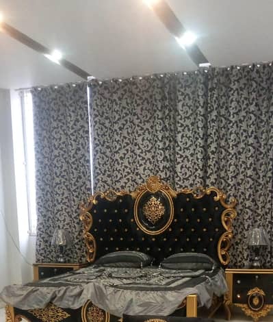 wood deco paint bed set