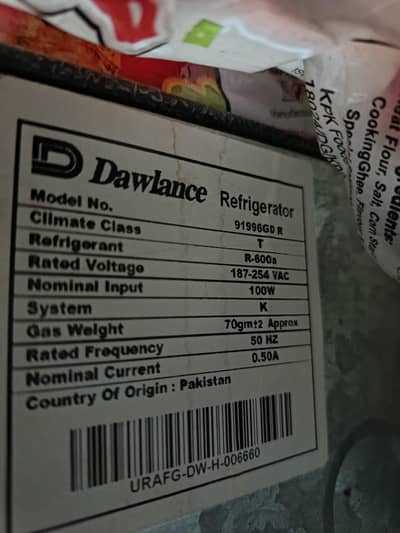 Refrigerator for sale